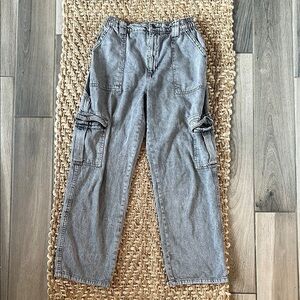 Garage gray cargo jeans size 28